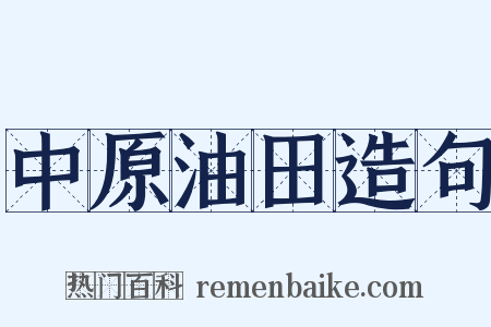 中原油田造句是什么意思的图片